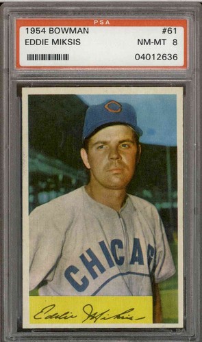 1954 Eddie Miksis [.954/ .962 Field Avg.] #61