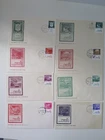 Israel.  8 x FDC.  First phosphor stamps.  see 3 scans.   L2254