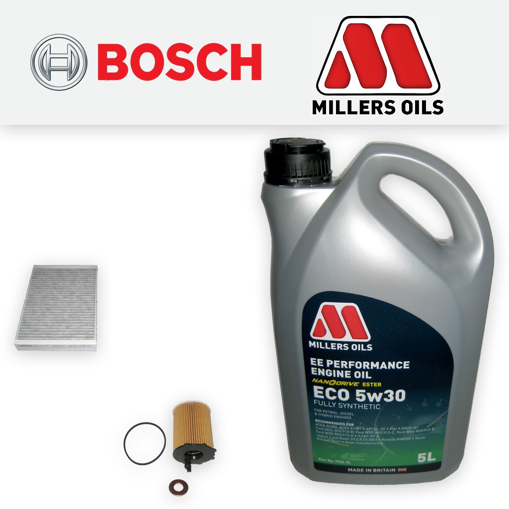 SERVICE KIT for VOLVO S60 1.6 D DIESEL OIL CABIN FILTER +EE NANO OIL (2011-2015)