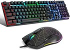 RGB Gaming Keyboard & Mouse for PC, Mac, PS5, Xbox One - 104 Keys, Backlit