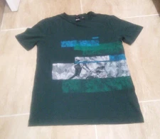 Men's Hugo Boss Shirt Rock Climbing Green Short Sleeve Sz S