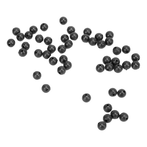 (Schwarz) 50 Stück 8mm Space Beans Set Silica Gel Angelschnur Stopper Kollis NS - Bild 13 von 24