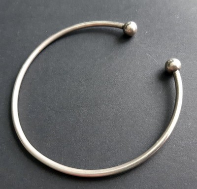 Minimalistische Oberarmspange   Silber-Optik   Torques Design   Boho
