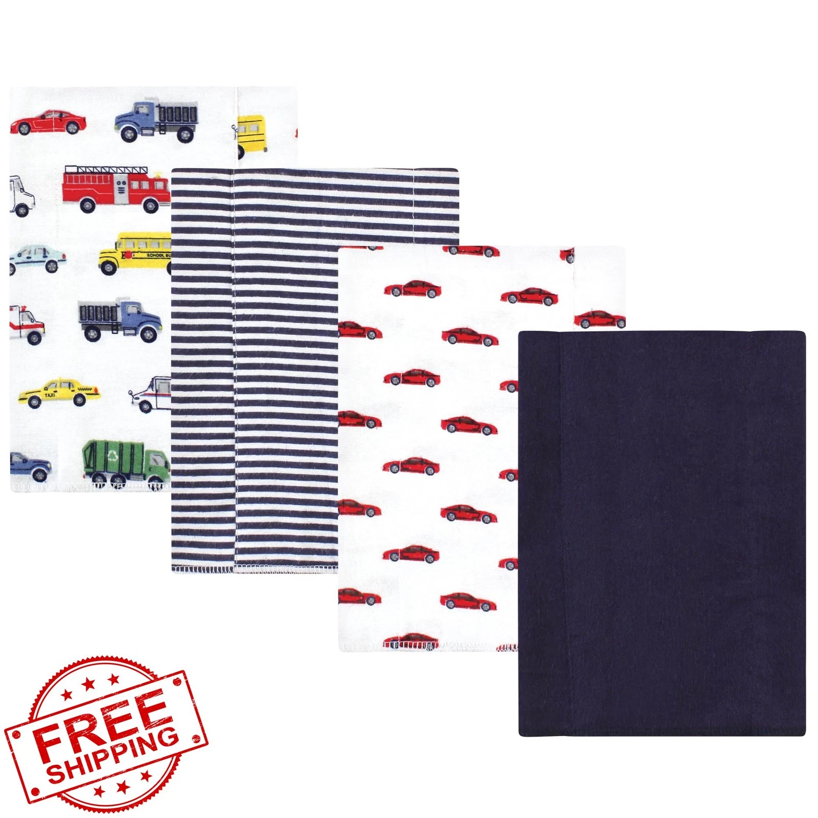 Luvable Friends burp cloths travel