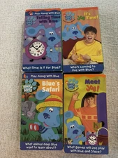 Blues Clues Lot Of  4 VHS 1998/1999 Vintage Tapes Nick Jr Nickelodeon