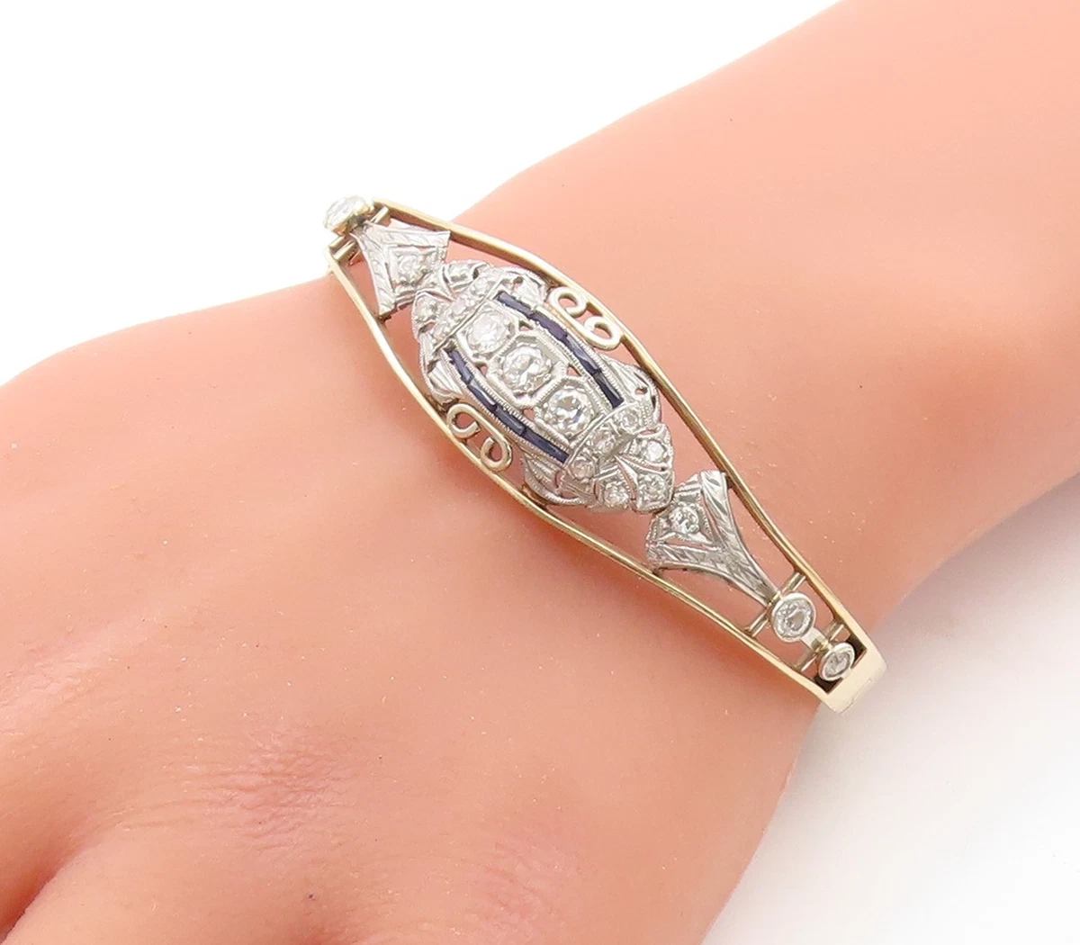 无品牌钻石黄金宝石精美手链| eBay