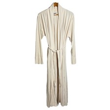 Vintage 1960s Christian Dior Miss Dior Long Ivory Robe Size Medium ILGWU