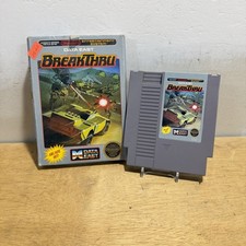 BreakThru NES W/ Box (Nintendo Entertainment System, 1987) Tested Authentic