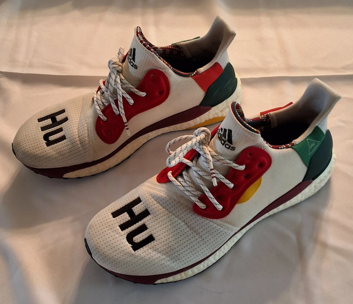 RARE Adidas X Pharrell Solar Hu Glide Sample Pink FX2327 Sz 6.5 Amazon.com | adidas Mens Solar Hu Glide EF2381 Pharrell-Red  main image 2