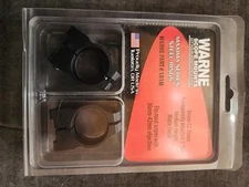 Warne Steel Scope Ring Mounts Medium Height For CZ Bruno Matte 16mm Rails 1B1M