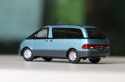 Scala GCD 1/64 Toyota PREVIA MPV Azure Diecast Auto Collezione Giocattoli Nuovo con scatola - Foto 4 di 6