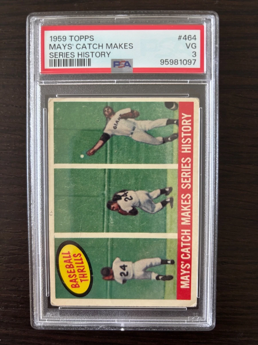 Willie Mays The Catch In Baseball Trading Cards for sale | eBay