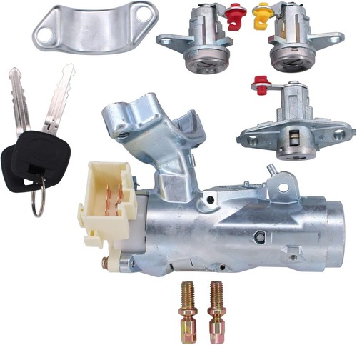 Complete Set Door Lock Ignition Switch For Toyota Corolla AE110 93-95 Geo Prizm - Picture 2 of 14