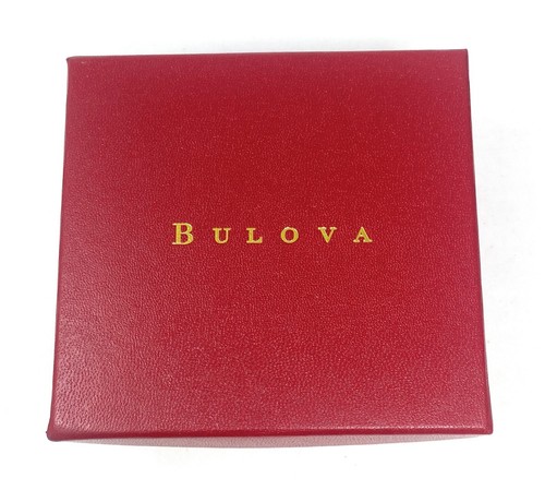 Bulova American Girl Red Watch Display Storage Box 4x4x2 - With Cardboard Box - Picture 4 of 4