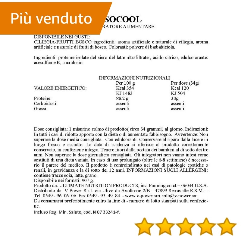 Ultimate Nutrition ISOCOOL 907 GR CILIEGIA-FRUTTI CILIEGIA-FRUTTI GR BOSCO > proteine isolate e idr bc6177 Ultimate Nutrition ISOCOOL 907 GR CILIEGIA-FRUTTI CILIEGIA-FRUTTI GR BOSCO > proteine isolate e idr bc6177