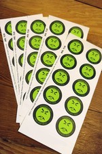One sheet of MR. YUK stickers 10 Stickers total.