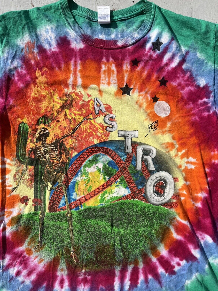astroworld tie dye shirt