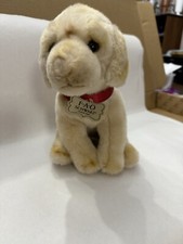 FAO SCHWARZ 11" Labrador Lab Golden Retriever Puppy Dog Realistic Stuffed Plush