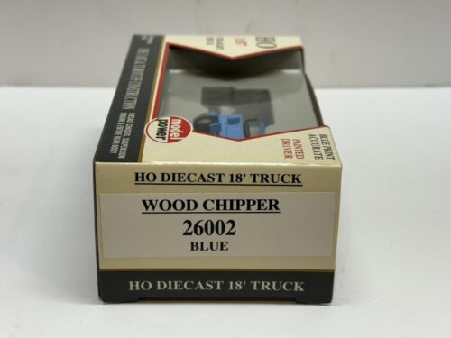 Ho Model Power Wood Chipper Blue 1:87 #26002 Diecast & Turotuff Abs Construction - Picture 2 of 2
