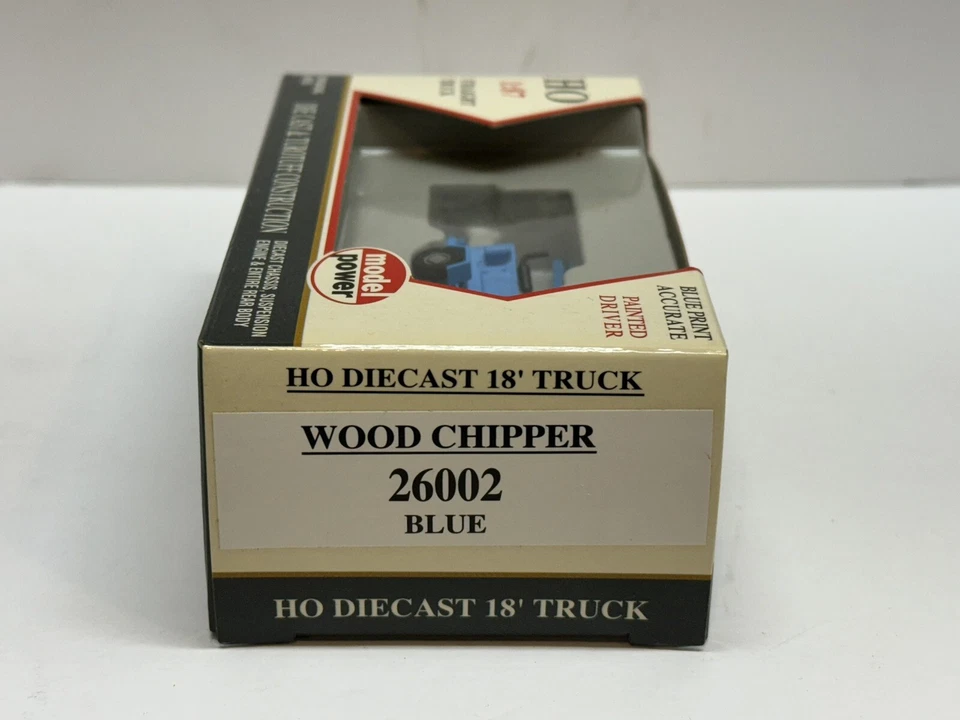 Ho Model Power Wood Chipper Blue 1:87 #26002 Diecast & Turotuff Abs Construction - Image 2 of 2