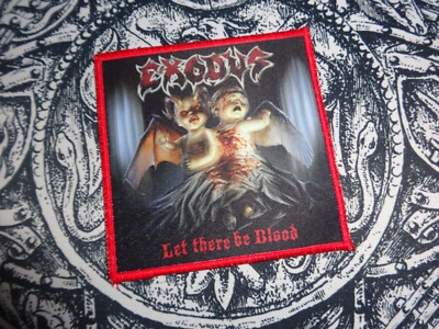 Exodus Patch Thrash Metal Red Border Vektor *