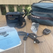 Panasonic PV-10D Palmcorder HQ VHS-C Camcorder Player Recorder Bag Untested