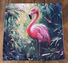 Throw Pillow Cover Shell Case Coastal Beach Flamingo - NO PILLOW INSERT 20