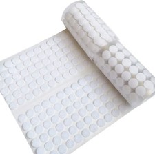 1008 Pieces 504 Pair Sets 0.59in Diameter Sticky Back Coins Hook Loop Self A
