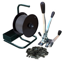 KIT REGGITURA REGGETTA 12 mm 900 m TENDIREGGIA MANUALE + PORTA ROTOLO E SIGILLI