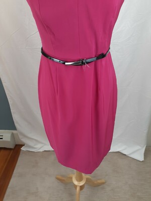 dressbarn pink dress Havana Pink 3/4 Sleeve Textured Knit Dress Dressbarn