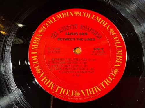 J-95 JANIS IAN Between The Lines - PC 33394 - 1975 - RECORD - SINGER-SONGWRITER - Imagen 10 de 10
