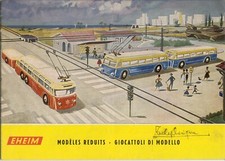 catalog EHEIM 1960 scale models HO 1/87 trolleybus cable cars F IT aa