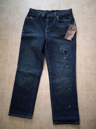 American Living Ladies Size 4 Classic Straight Leg Crop Blue Jeans NEW
