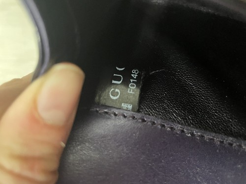 Gucci Purple Patent Leather Guccissima Embossed Broadway Clutch - Picture 13 of 15