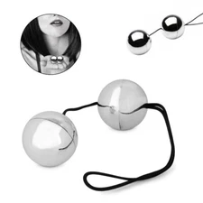 Silver Duotone Ben Wa Balls Female Women Vaginal Tightening Kegel Exerciser