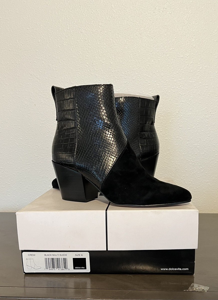 Dolce Vita Crew Black Multi Suede Size 6 | eBay