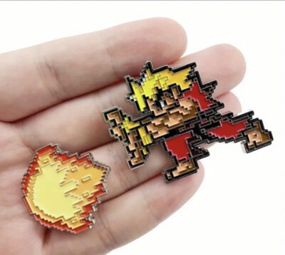 Street Fighter Retro  Ken Pin Pixel Capcom Hadouken - NEW -