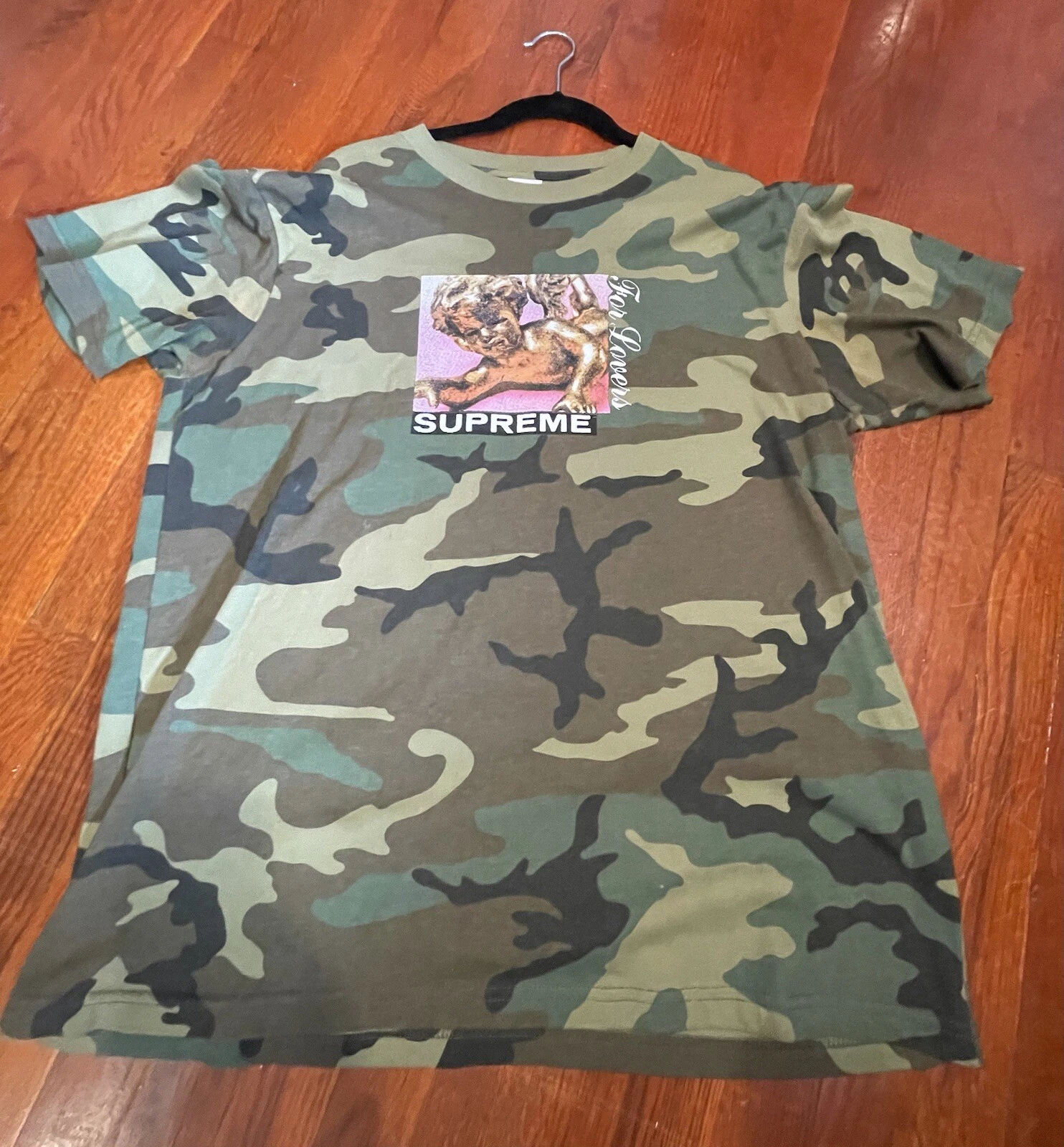 Tee shirt camouflage Supreme Lovers Woodland taille Grand FW20