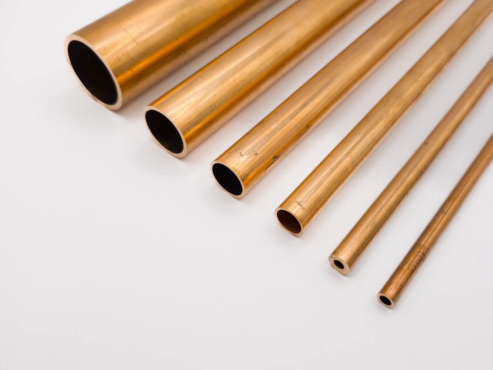 Tubo de cobre Cu99,9 DHP tubo redondo apto para fontanería tubo redondo perfil hueco barra barra