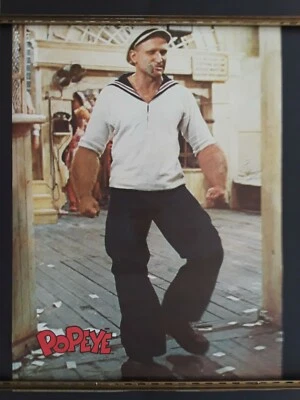 Popeye (1980) "the sailor man" movie poster; Robin Williams; Rare