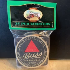 Beer Coasters Bar Pub World Collectables Pack of 25 Made in England. Set 2 of 4