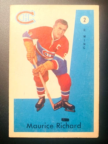 1959-60 Parkhurst #2 Maurice Richard (Minor stain and minor crease)VG-EX