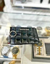 Michael Kors Jet Set Travel Small Coin Pouch Card Holder with Keychain (Black)