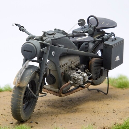 1/16 kit motorcycle Zündapp KS-750/1 solo - Picture 1 of 4
