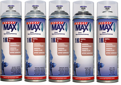 SprayMax Lackspray 1K Unifill Füller Grundierung Rostschutz Haftgrund 500ml