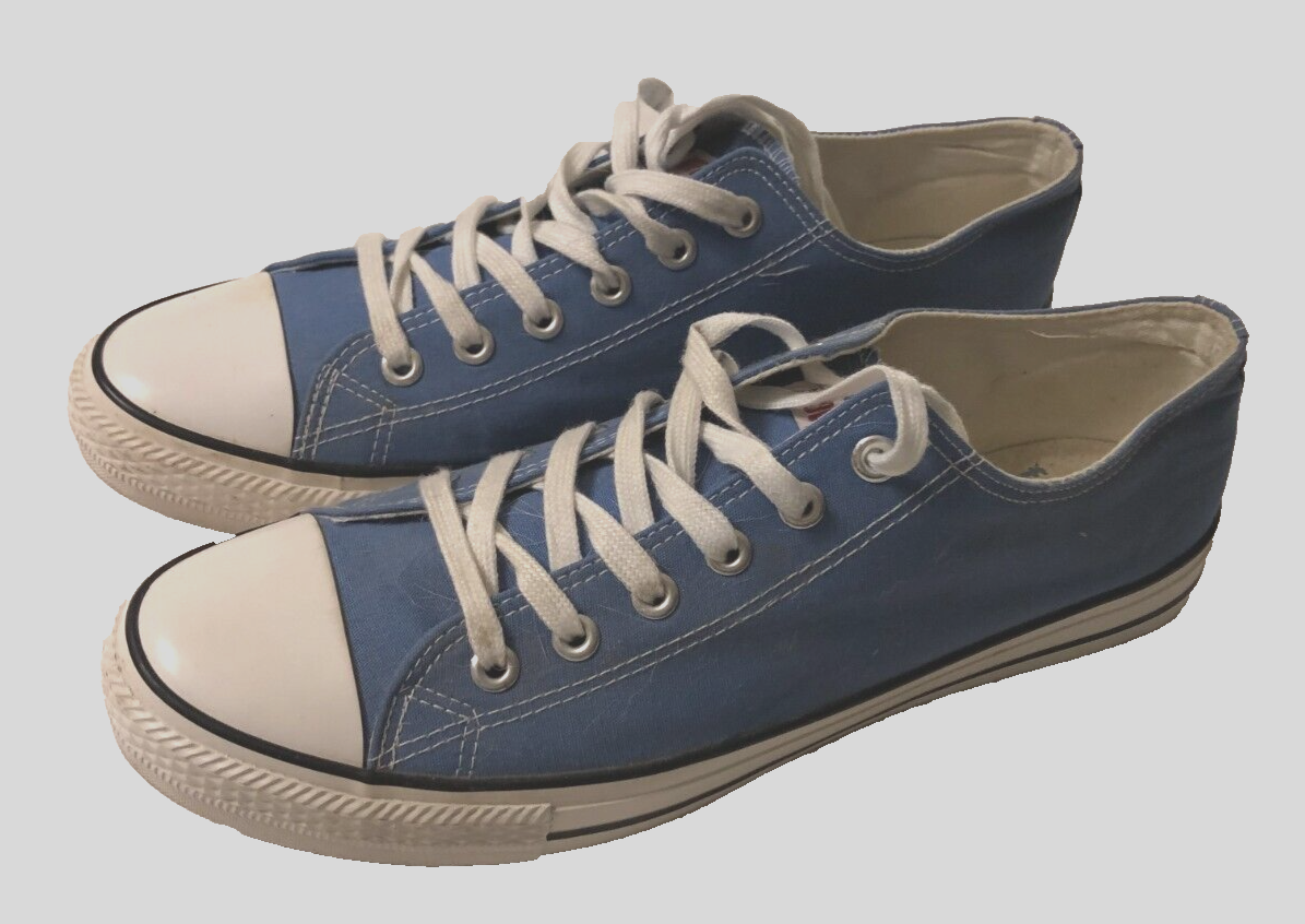 Facebook Blue Low Top Move Fast Limited Edition Sneakers Canvas Shoes M 12 W 14