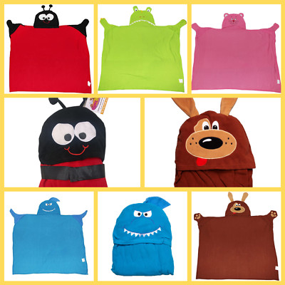 Kinder Kids Fun Tier Design Kapuze Kuschel Buddy Kuscheldecke Umhang Halstuch