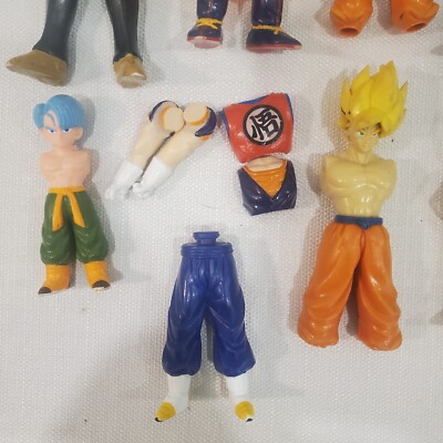 Vintage lot of 12 Pieces (6 Figures) Dragon ball z figures 1989