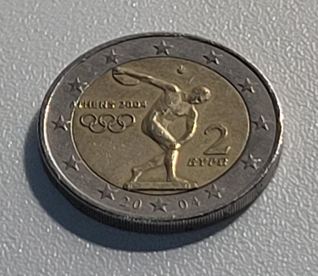 Greece - 2004 -- 2 EURO --- Olympic Games (Minting Error) | eBay