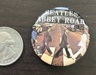 Vintage 1 1/2 inch The Beatles Abbey Road Pinback Pin Celluloid Button — photo 1